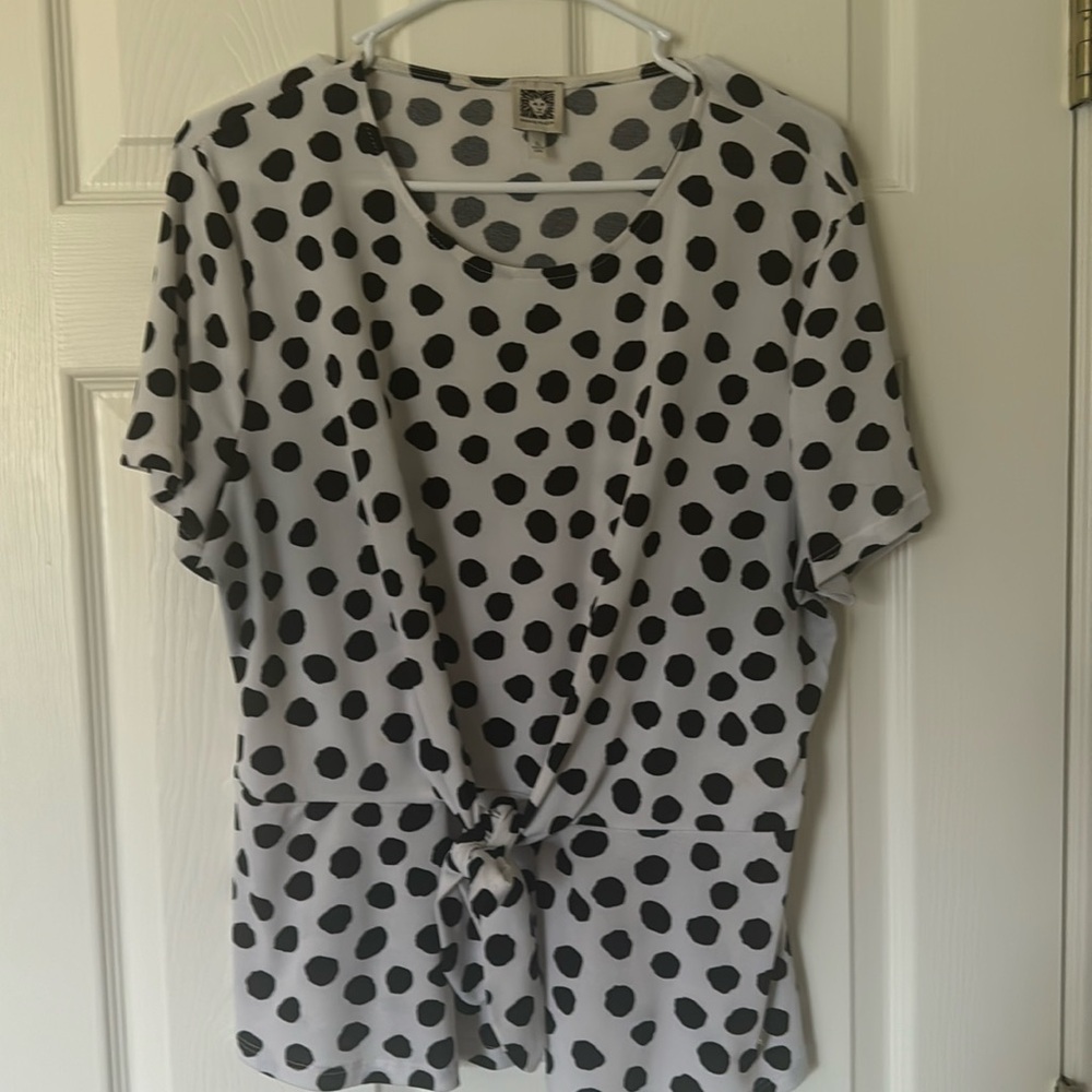 Black and white Polka Dot blouse